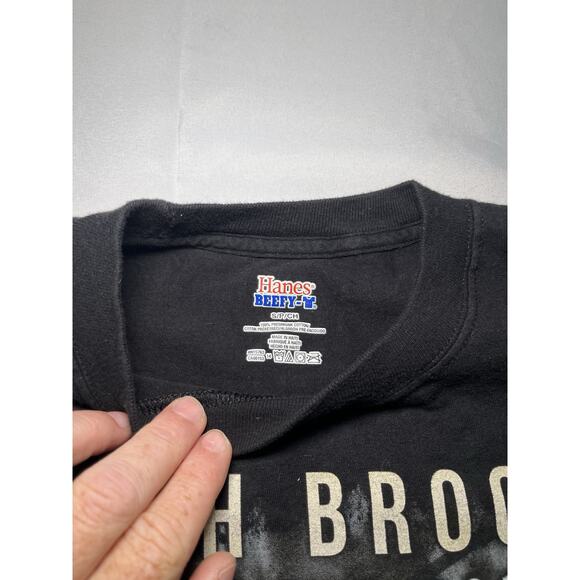 Hanes Mens Black Garth Brooks World Tour 2014-15 Concert T-Shirt Size Small - Picture 3 of 7